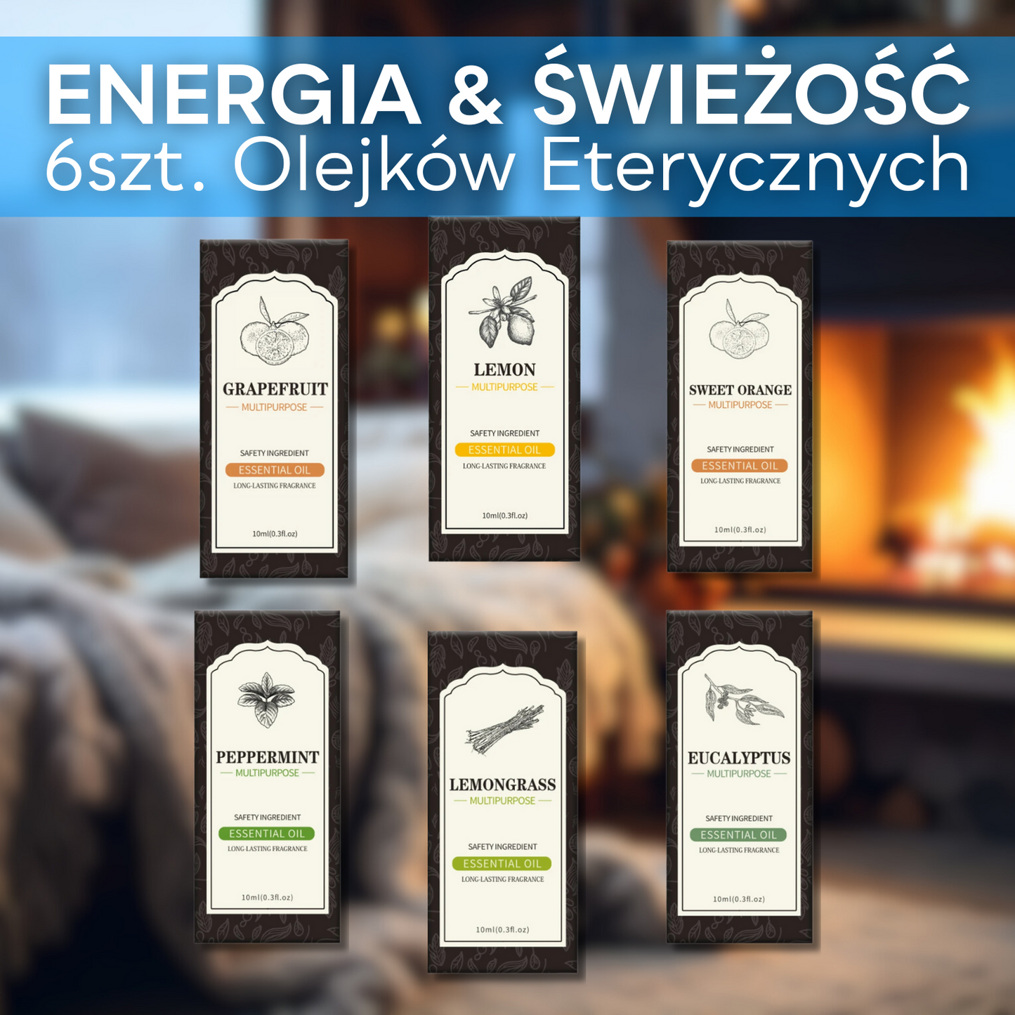Zestaw Olejków Energia & Świeżość